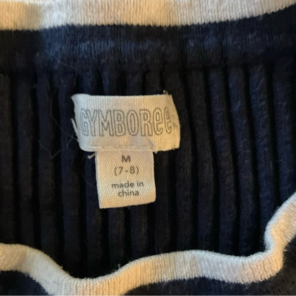 Gymboree Navy Dress with Colorful Stripes - Picture 4 of 5